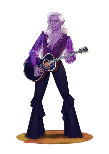 Ras the Bard, Showtime Outfit (DnD Character)