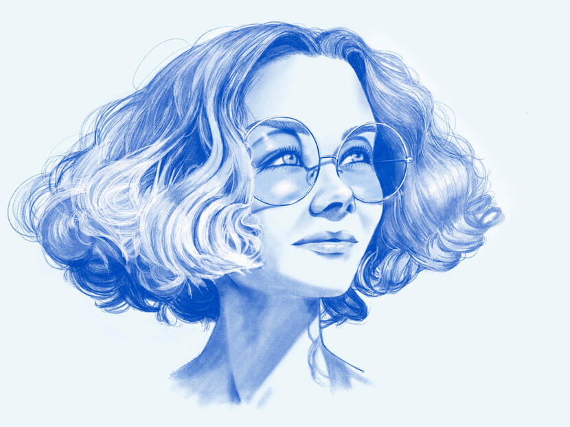 Blue portrait